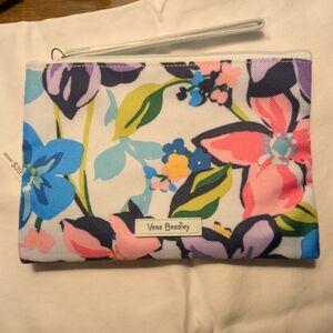 Vera Bradley Lighten Up Wristlet Marian Floral Pouch with Zipper